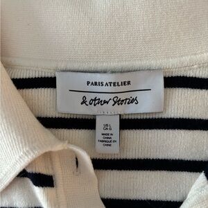 & Other Stories Paris Atelier Striped Sweater